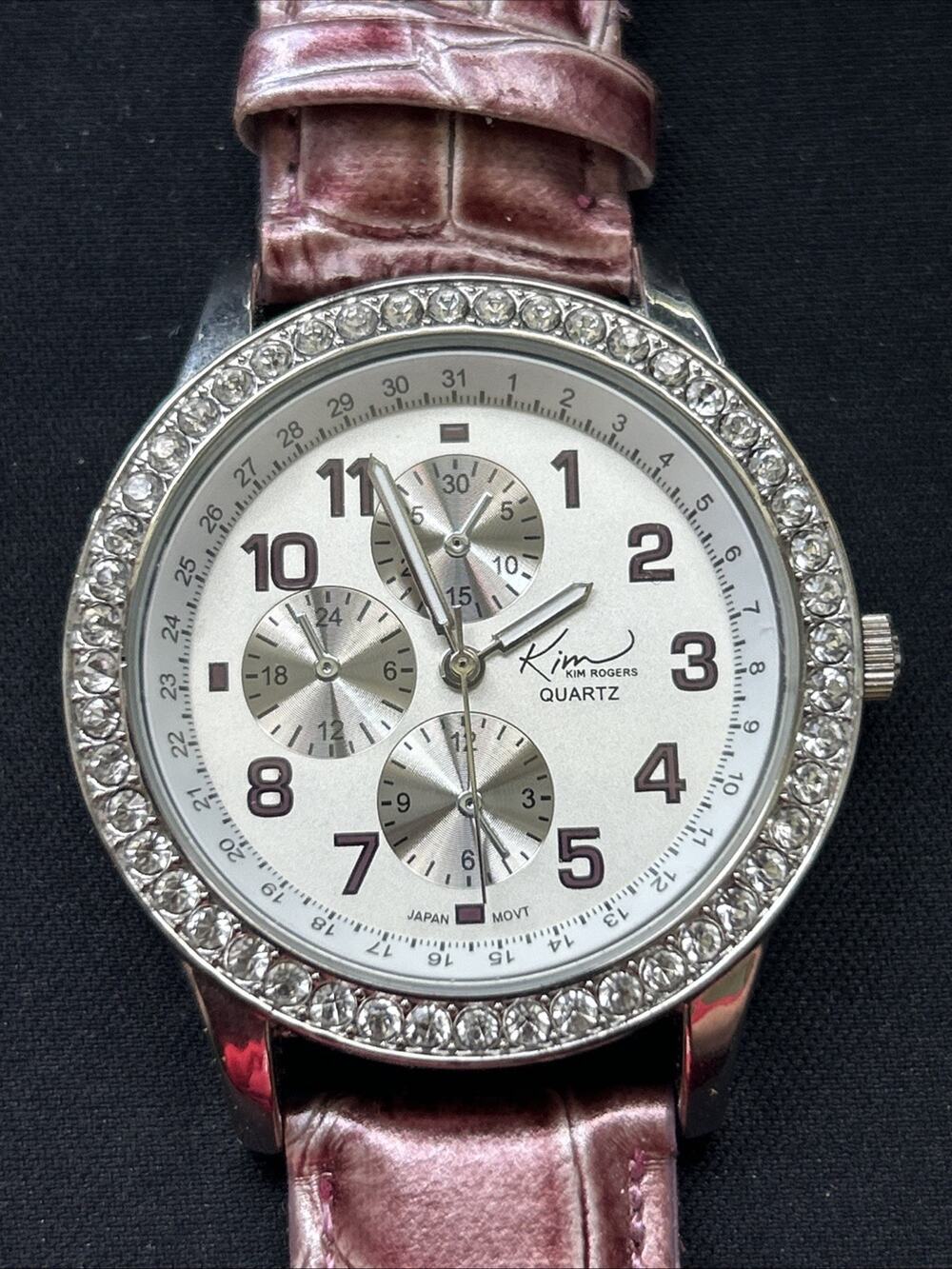 Kim Rogers Silver Tone Women’s Quartz Watch
